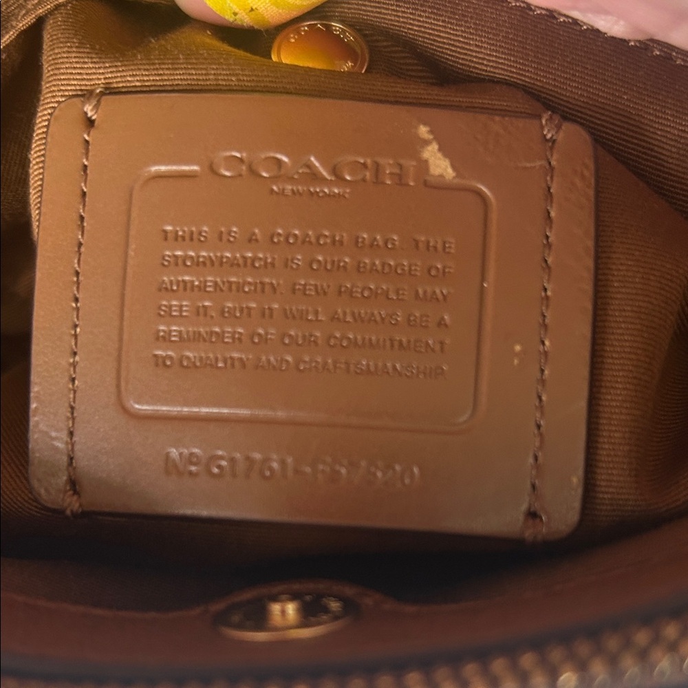Coach Tan Leather Shoulder Bag - Picture 8 of 10